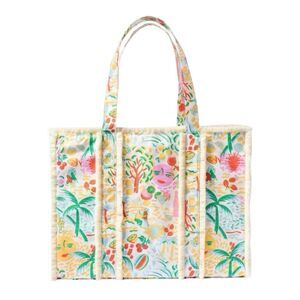 Roller Rabbit x Target Vacation Fringe Canvas Tote Bag - 13” x 22” x 6”